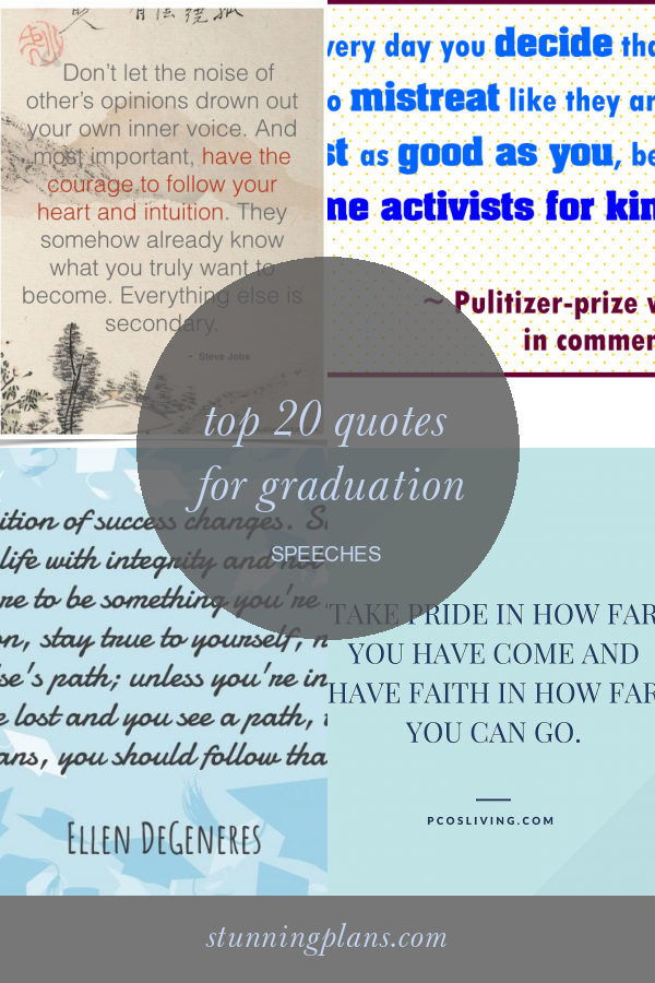 Opening Quotes For Graduation Speeches